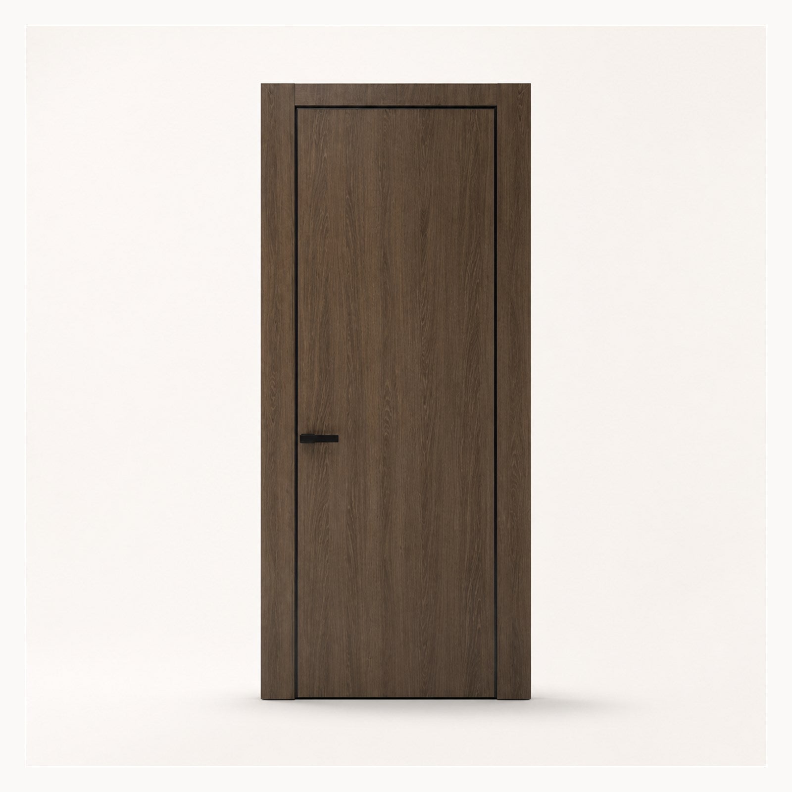 Custom Dark Walnut Aluminum-Wood Interior Door – MD05