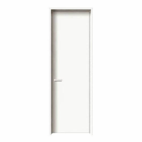 Premium Moonlight White Aluminum-Clad Wood Interior Door - Front view