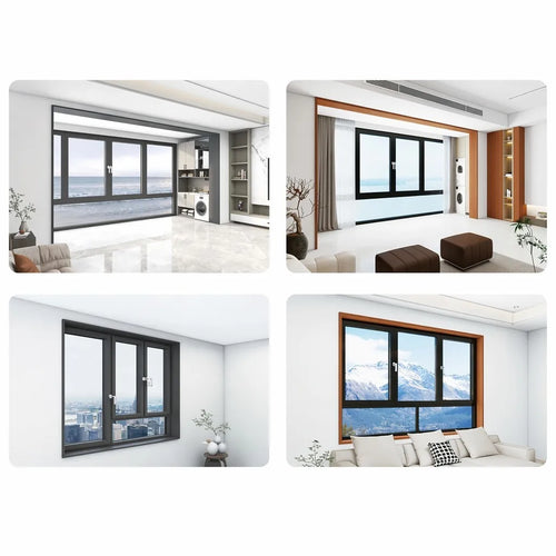 Premium Moonlight White Aluminum-Clad Wood Interior Door - Angle view 1