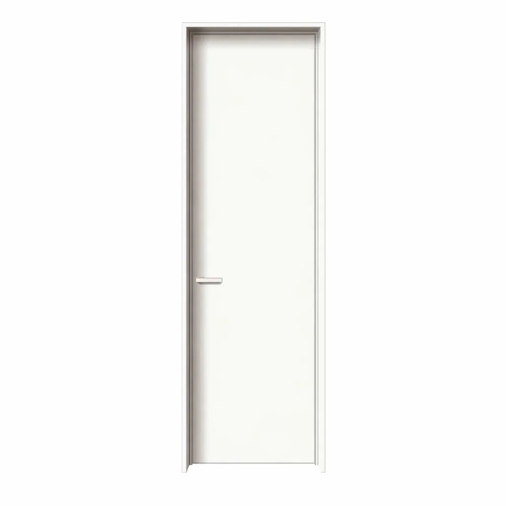 Premium Moonlight White Aluminum-Clad Wood Interior Door - Detail view 1